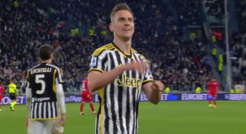 Arkadiusz  Milik huknął z 12 metrów i dał Juventusowi prowadzenie. Nie wystarczyło to do zwycięstwa (VIDEO)